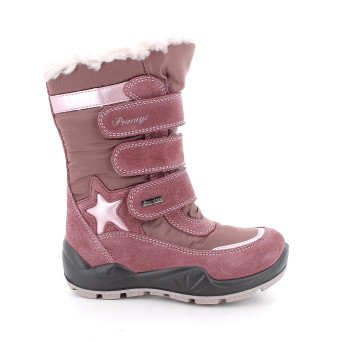 Gore-tex boots for girls burgundy and purple with velcro Gore-tex boots for girls burgundy and purple with velcro