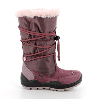 Botte gore-tex pour fille bordeaux et violet avec elastique Botte gore-tex pour fille bordeaux et violet avec elastique