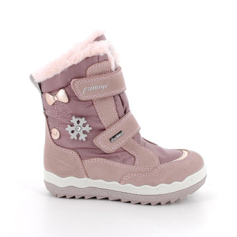Stivaletti gore-tex da bambina rosa con strap Stivaletti gore-tex da bambina rosa con strap