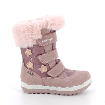 Stivaletti gore-tex da bambina rosa con strap Stivaletti gore-tex da bambina rosa con strap