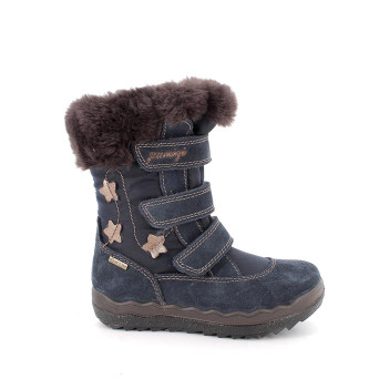 Bottillon gore-tex pour fille bleu avec velcro Bottillon gore-tex pour fille bleu avec velcro