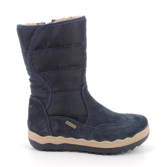 Stivali gore-tex da bambina blu con strap Stivali gore-tex da bambina blu con strap