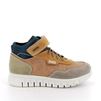 Sneaker gore-tex pour garçon brun avec velcro Sneaker gore-tex pour garçon brun avec velcro