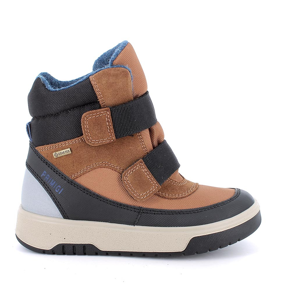JUNGE&#x20;GORE-TEX&#x20;STIEFELETTEN&#x20;BRAUN&#x20;MIT&#x20;VELCRO