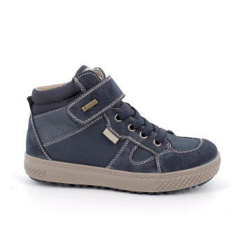 Zapato deportivo con gore-tex para niño azul con velcro Zapato deportivo con gore-tex para niño azul con velcro