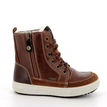 Anfibi gore-tex da bambino marrone con zip Anfibi gore-tex da bambino marrone con zip