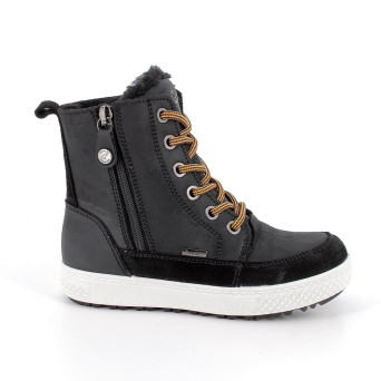 Anfibi gore-tex da bambino nero con zip Anfibi gore-tex da bambino nero con zip
