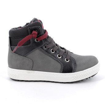 Chaussure pour garçon brun avec zip Chaussure pour garçon brun avec zip