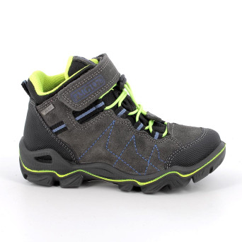 Botines con gore-tex para niño gris con velcro Botines con gore-tex para niño gris con velcro