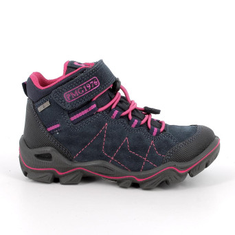 Scarponcini gore-tex da bambina blu con strap Scarponcini gore-tex da bambina blu con strap