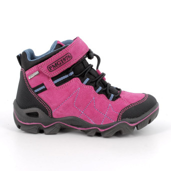 Scarponcini gore-tex da bambina fuxia con strap Scarponcini gore-tex da bambina fuxia con strap