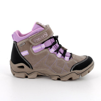 Scarponcini gore-tex da bambina beige con strap Scarponcini gore-tex da bambina beige con strap