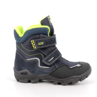 Stivaletti gore-tex da bambino blu con strap Stivaletti gore-tex da bambino blu con strap