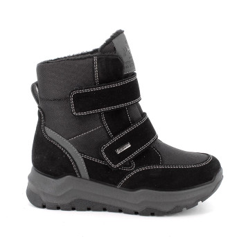 Stivaletti gore-tex da bambino nero con strap Stivaletti gore-tex da bambino nero con strap