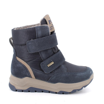 Stivaletti gore-tex da bambino blu con strap Stivaletti gore-tex da bambino blu con strap