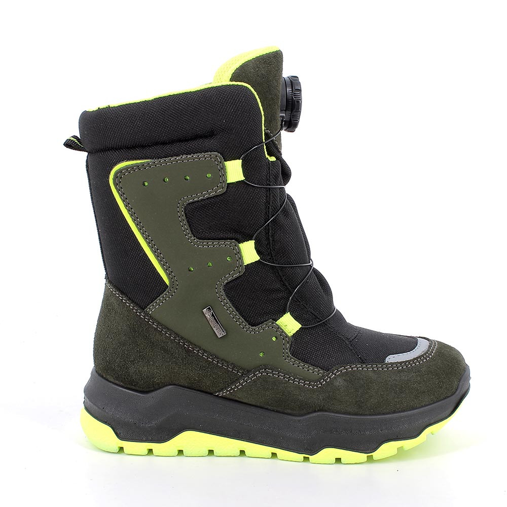 JUNGE&#x20;GORE-TEX&#x20;STIEFELETTEN&#x20;GRUEN&#x20;UND&#x20;SCHWARZ&#x20;MIT&#x20;DISK&#x20;VERSCHIESSUNG