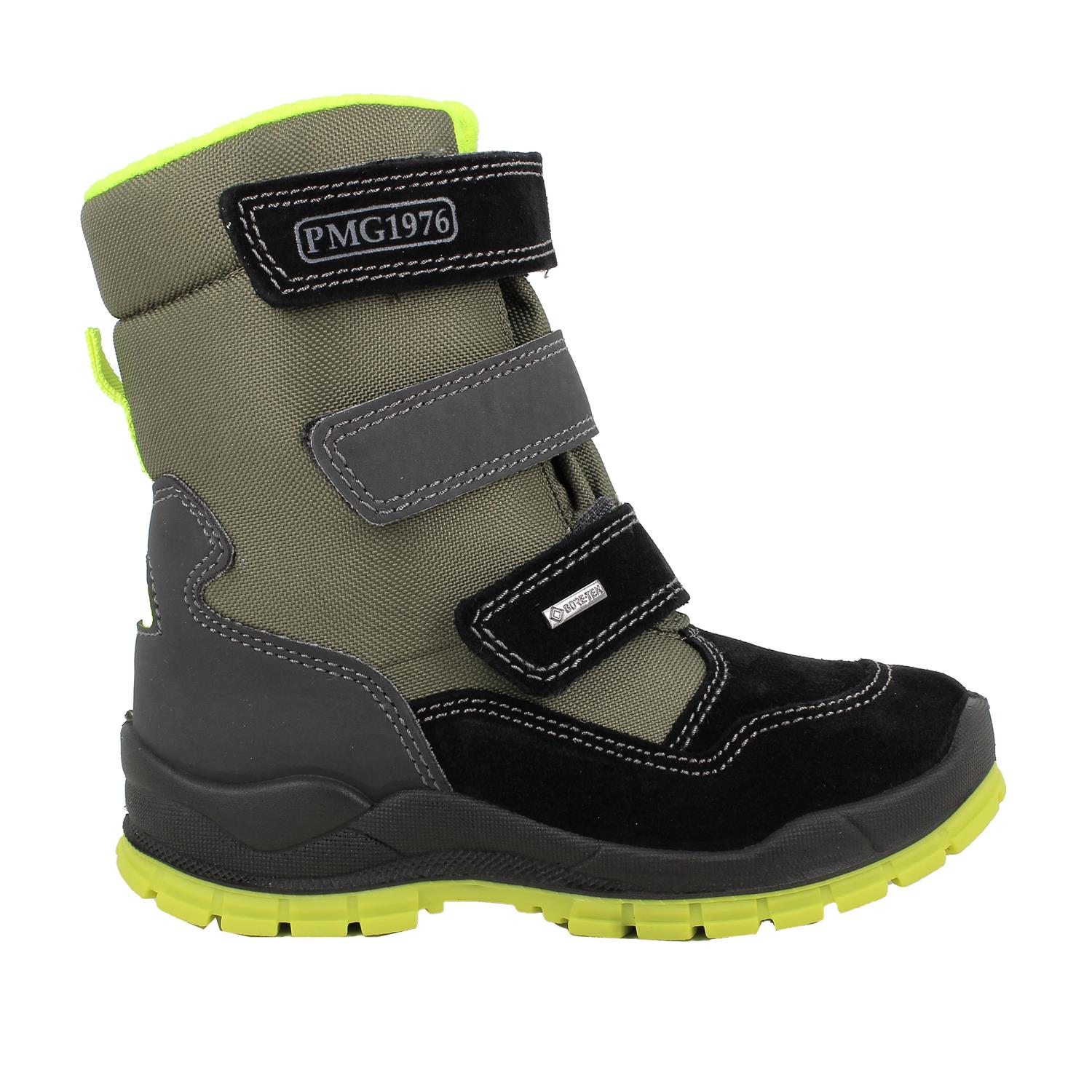 Gore-tex&#x20;half&#x20;boots&#x20;for&#x20;boys&#x20;green&#x20;and&#x20;grey&#x20;with&#x20;velcro