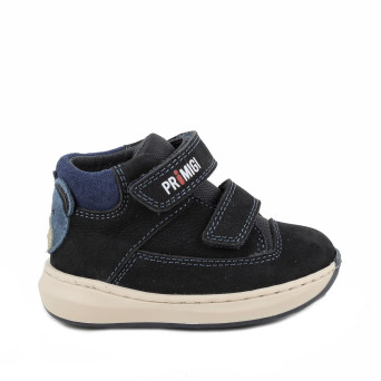 Scarpe da bambino blu con strap Scarpe da bambino blu con strap