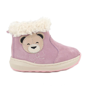 Bottine pour fille rose avec zip Bottine pour fille rose avec zip