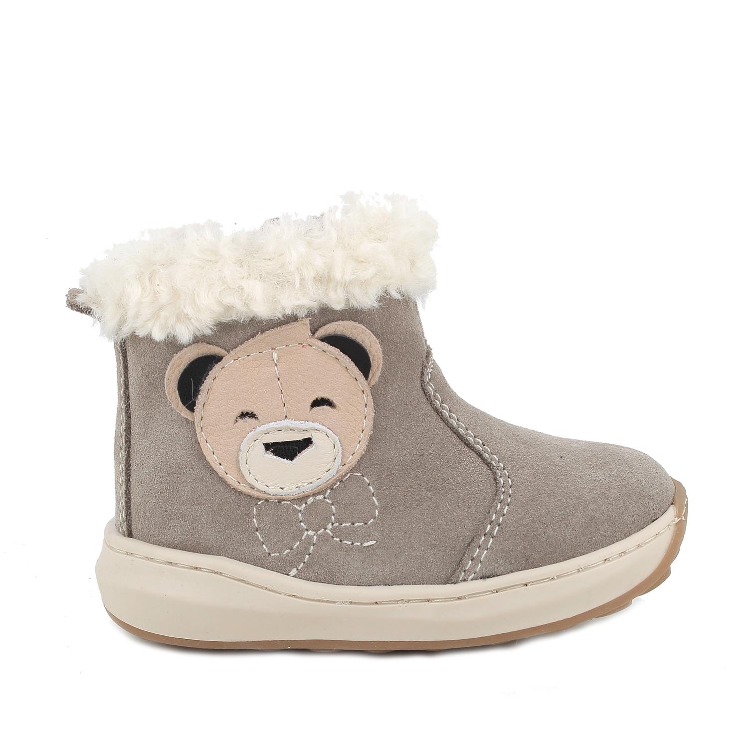 M&#xC4;DCHEN&#x20;STIEFELETTE&#x20;BEIGE&#x20;MIT&#x20;ZIP