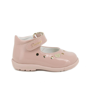 Ballerine pour fille beige et rose avec velcro Ballerine pour fille beige et rose avec velcro