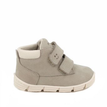 Scarpe da bambino beige e grigio con strap Scarpe da bambino beige e grigio con strap