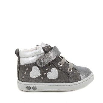 Shoes for girls grey with velcro Shoes for girls grey with velcro