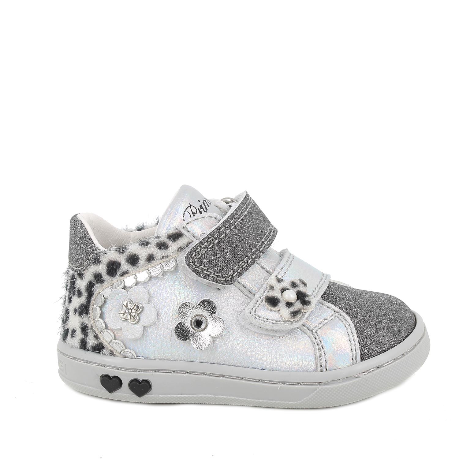 Scarpe&#x20;da&#x20;bambina&#x20;argento&#x20;con&#x20;strap
