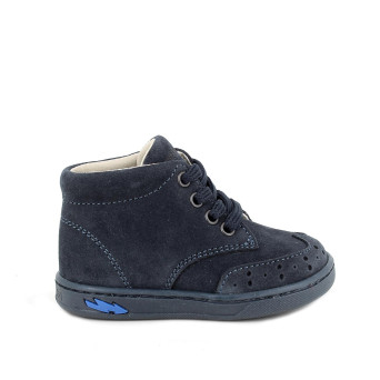 Scarpe da bambino blu con lacci Scarpe da bambino blu con lacci
