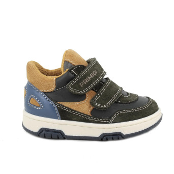 Sneakers da bambino verde con strap Sneakers da bambino verde con strap