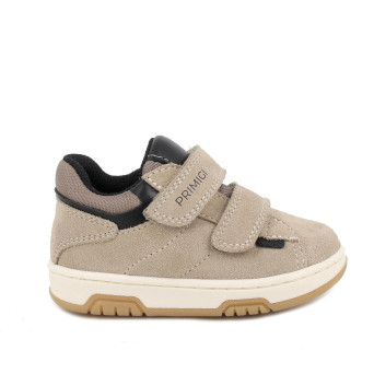Scarpe da bambino beige con strap Scarpe da bambino beige con strap