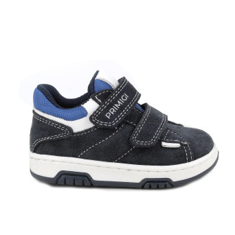Scarpe da bambino blu con strap Scarpe da bambino blu con strap