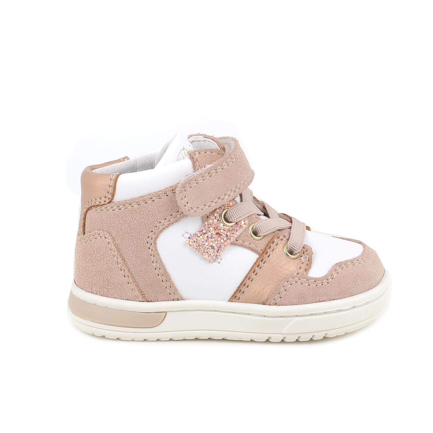 Sneakers&#x20;da&#x20;bambina&#x20;rosa&#x20;e&#x20;bianco&#x20;con&#x20;strap