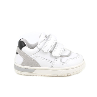 Sneaker pour garçon blanc avec velcro Sneaker pour garçon blanc avec velcro