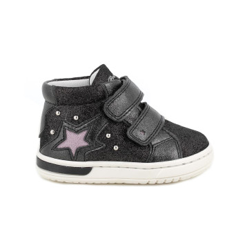 Scarpe da bambina nero con strap Scarpe da bambina nero con strap