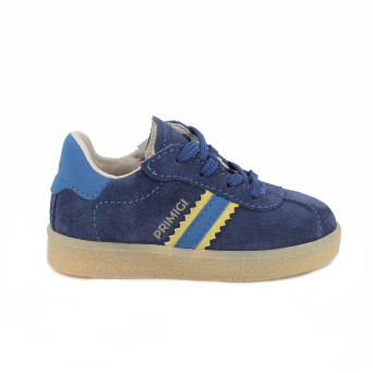 Sneakers da bambino blu con zip Sneakers da bambino blu con zip