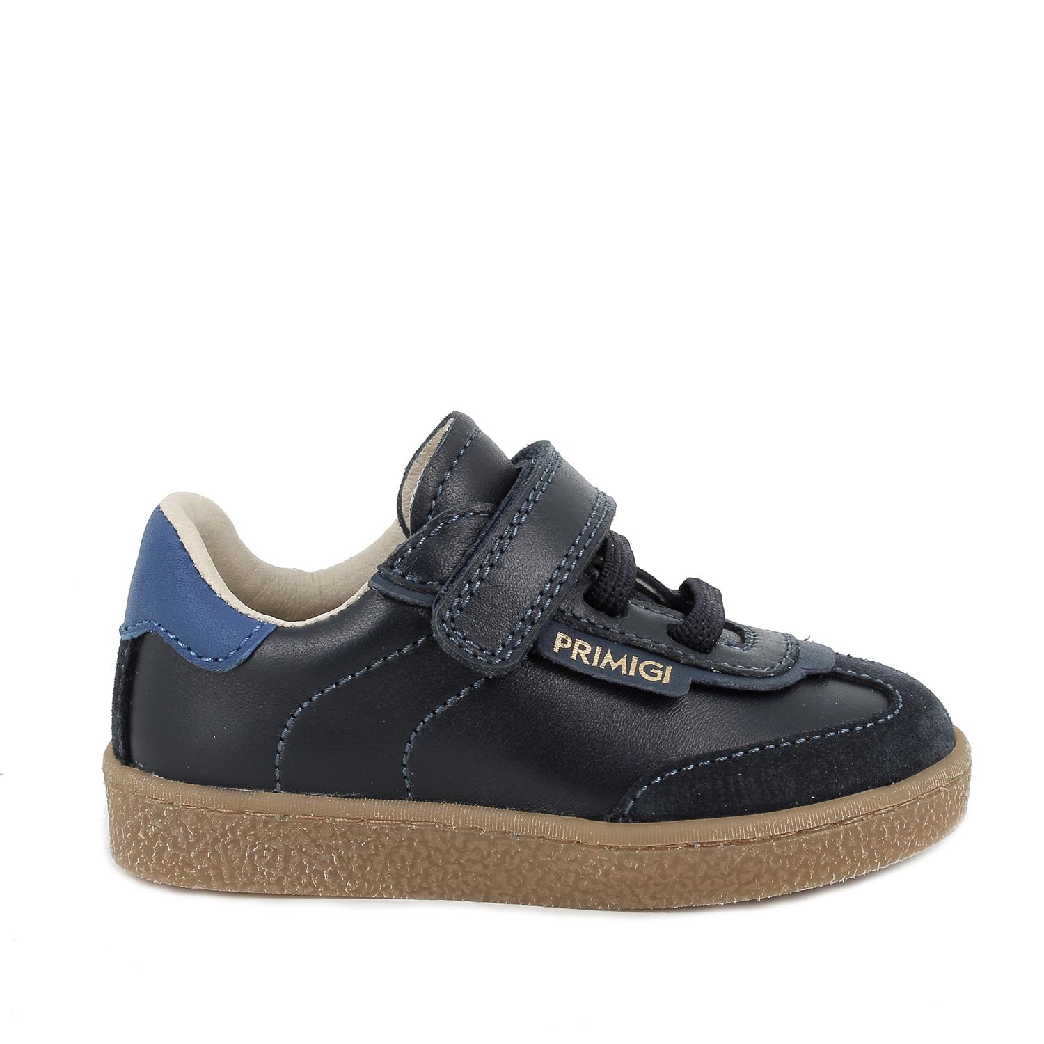 Sneakers for boys blue with velcro