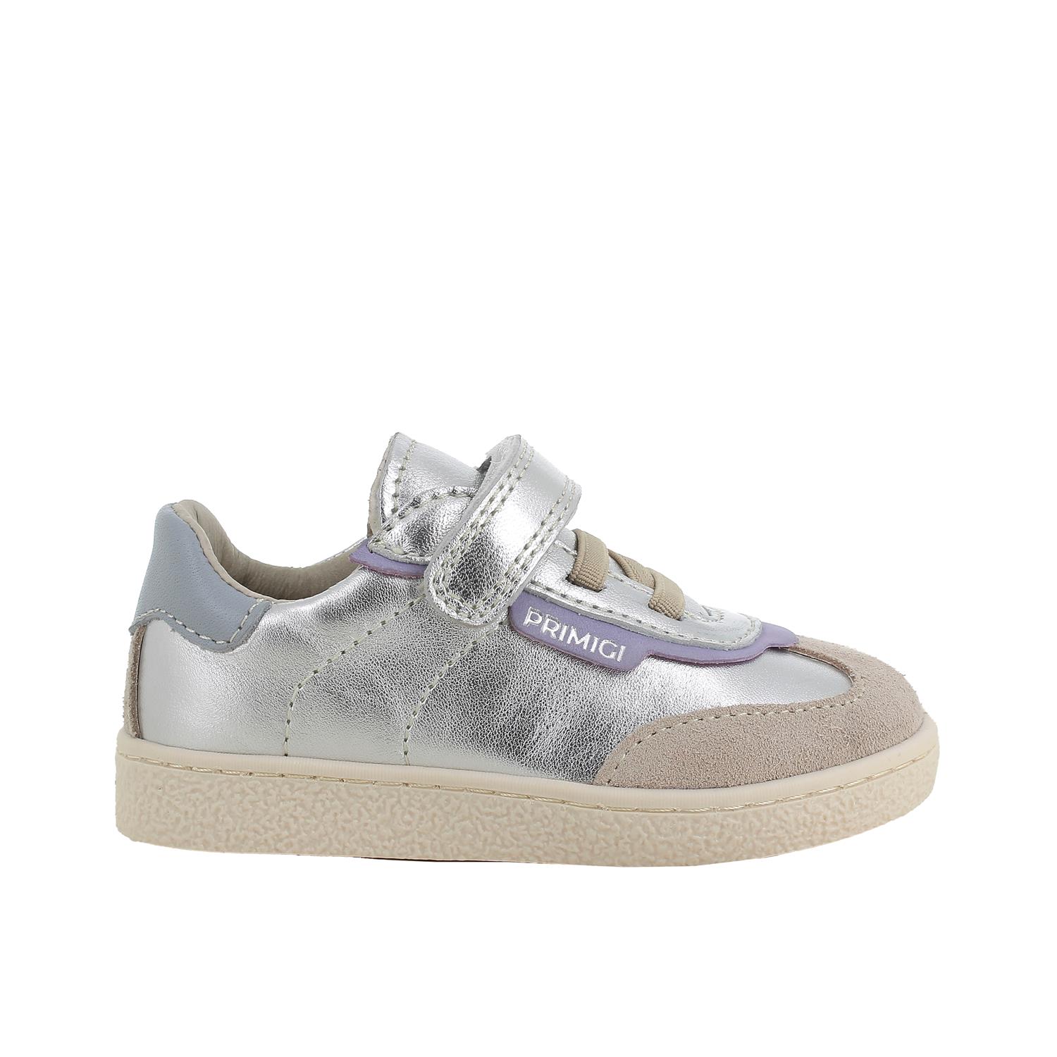 M&#xC4;DCHEN&#x20;SNEAKER&#x20;SILBER&#x20;MIT&#x20;VELCRO