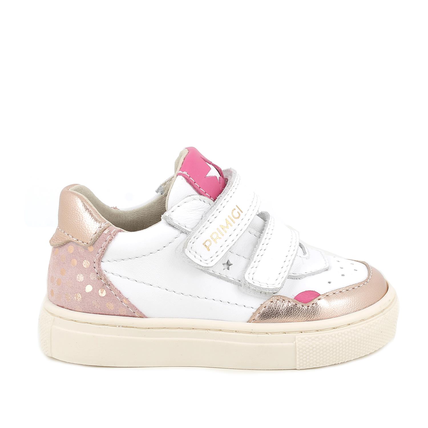 Sneakers&#x20;da&#x20;bambina&#x20;bianco&#x20;con&#x20;strap