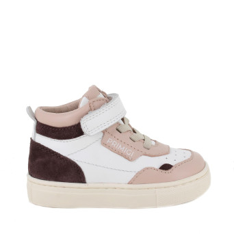 Sneakers for girls white and pink with velcro Sneakers for girls white and pink with velcro