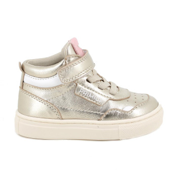 Sneakers for girls platinum with velcro Sneakers for girls platinum with velcro