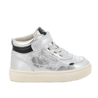 Sneakers for girls silver with velcro Sneakers for girls silver with velcro