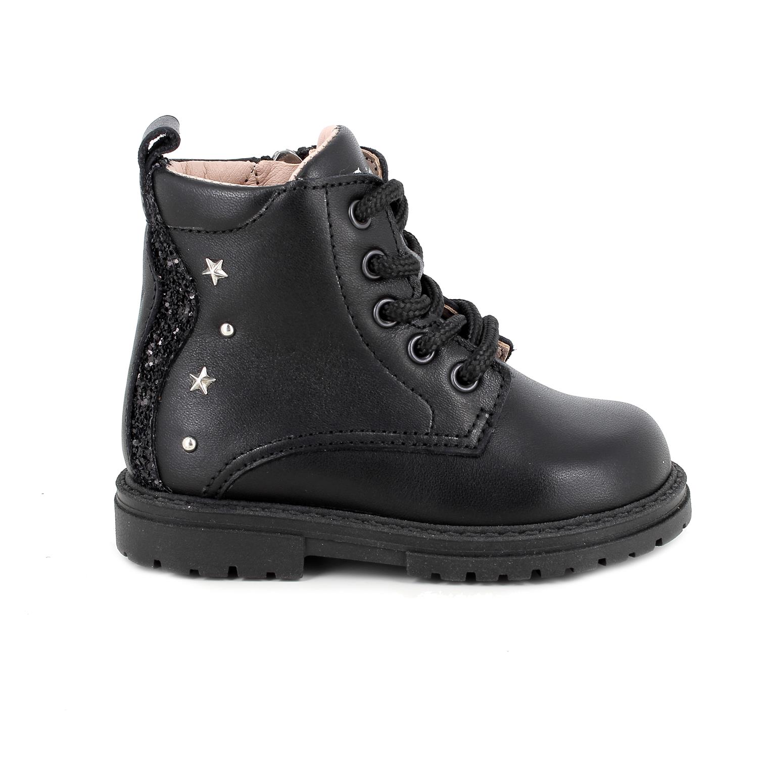 M&#xC4;DCHEN&#x20;STIEFELLETTE&#x20;SCHWARZ&#x20;MIT&#x20;ZIP