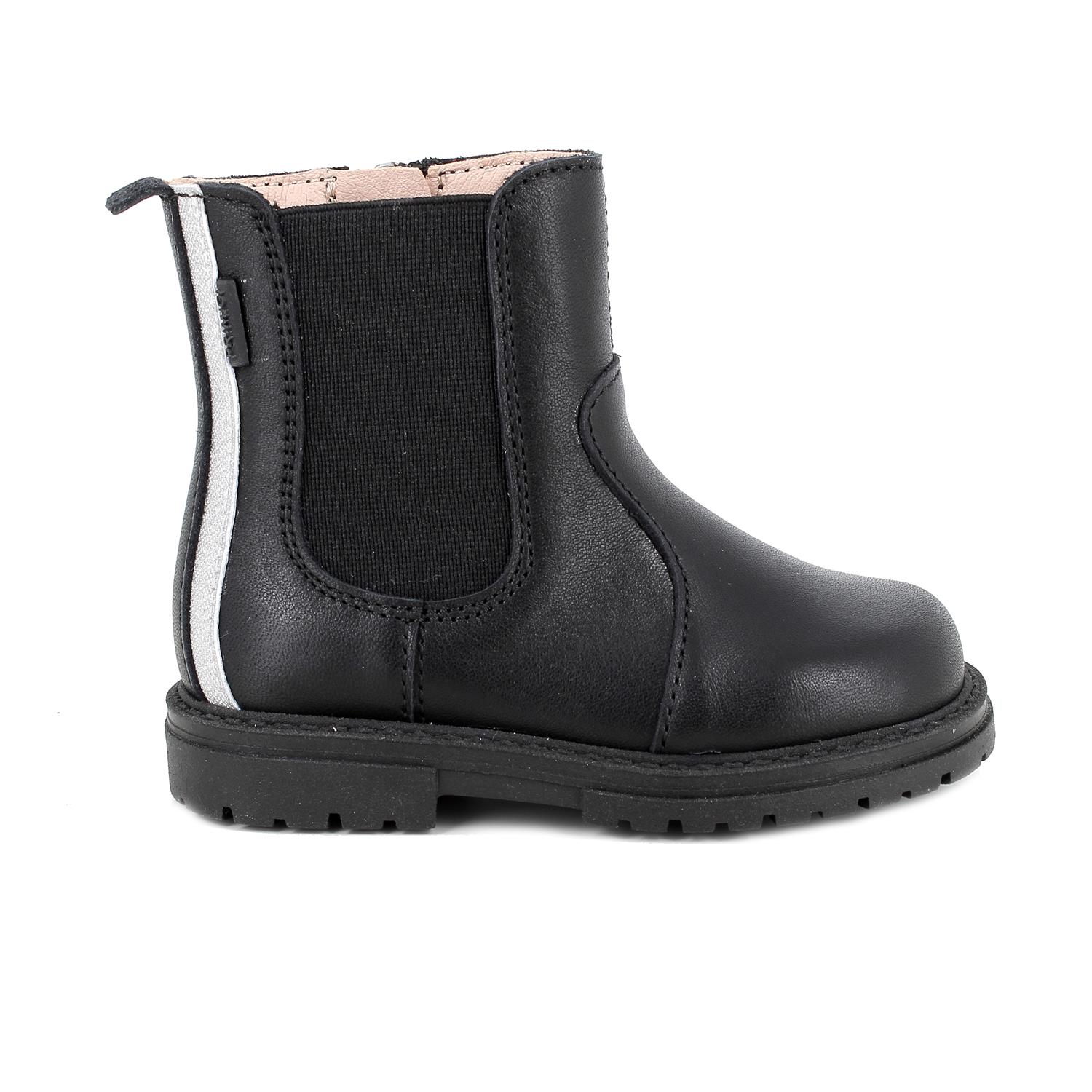 Stivaletti&#x20;da&#x20;bambina&#x20;nero&#x20;con&#x20;zip