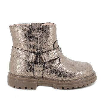 MÄDCHEN STIEFELETTE PLATIN MIT ZIP MÄDCHEN STIEFELETTE PLATIN MIT ZIP