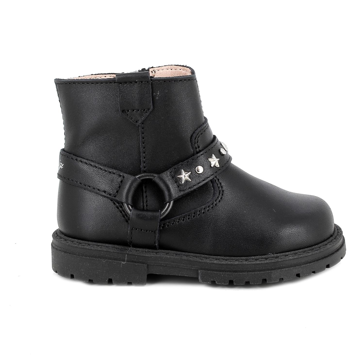 Stivaletti&#x20;da&#x20;bambina&#x20;nero&#x20;con&#x20;zip