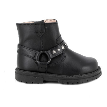 Stivaletti da bambina nero con zip Stivaletti da bambina nero con zip