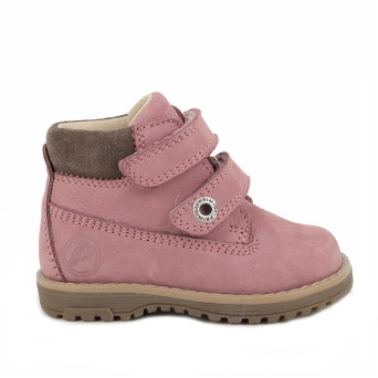 Scarponcini da bambina rosa con strap Scarponcini da bambina rosa con strap