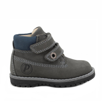 Scarponcini da bambino grigio con strap Scarponcini da bambino grigio con strap
