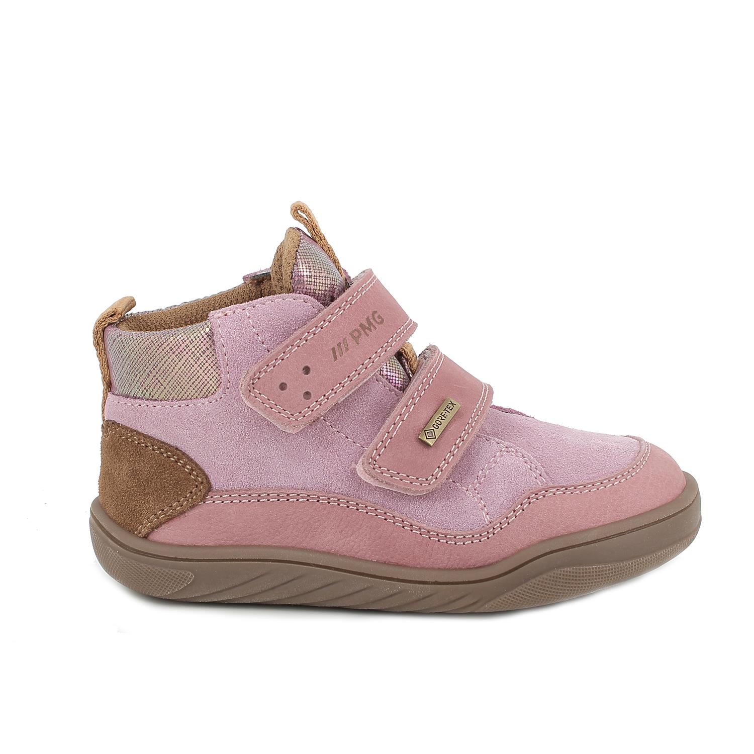 Scarponcini&#x20;gore-tex&#x20;da&#x20;bambina&#x20;rosa&#x20;e&#x20;viola&#x20;con&#x20;strap
